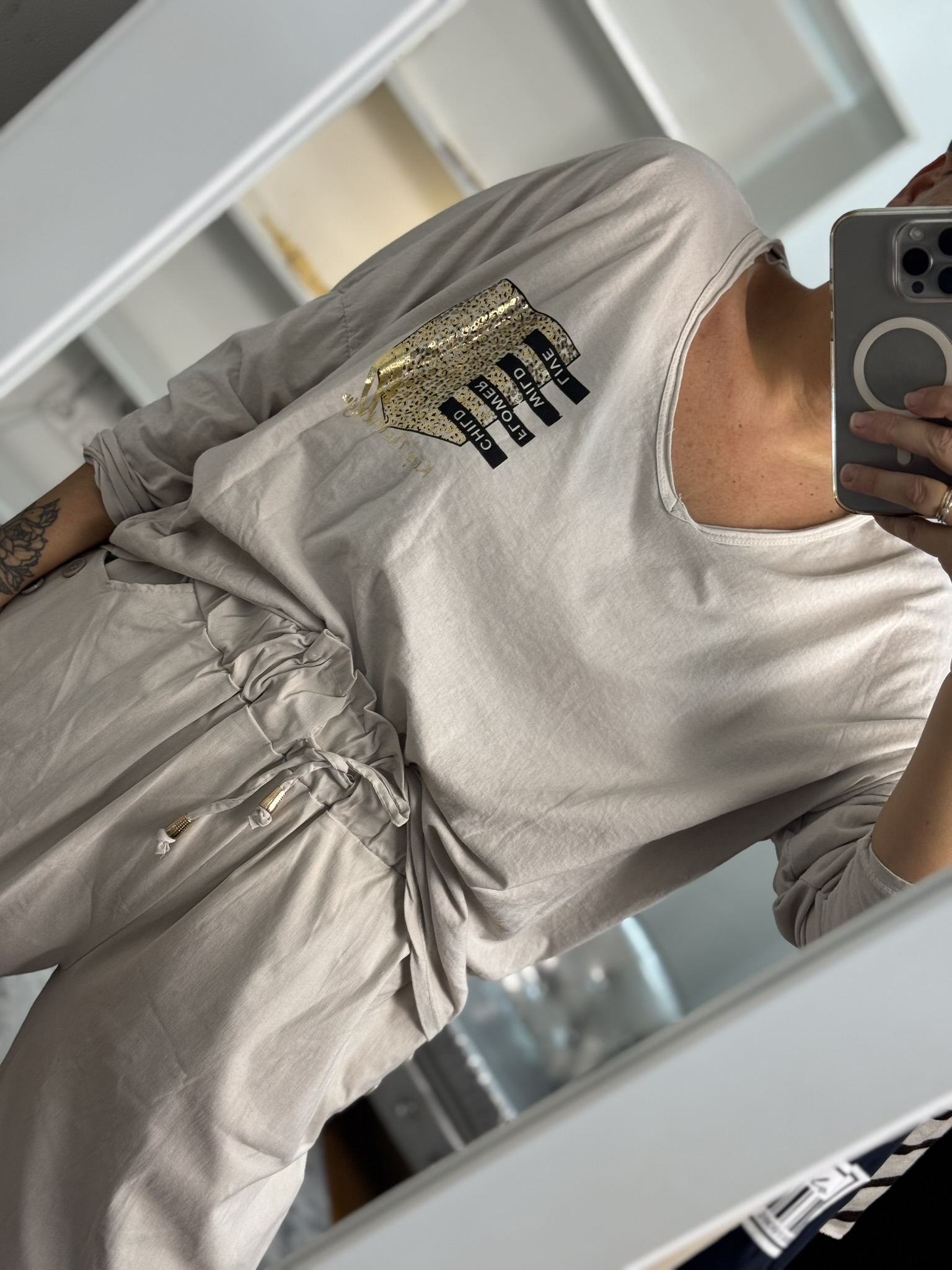 Camiseta hielo detalle metalizado