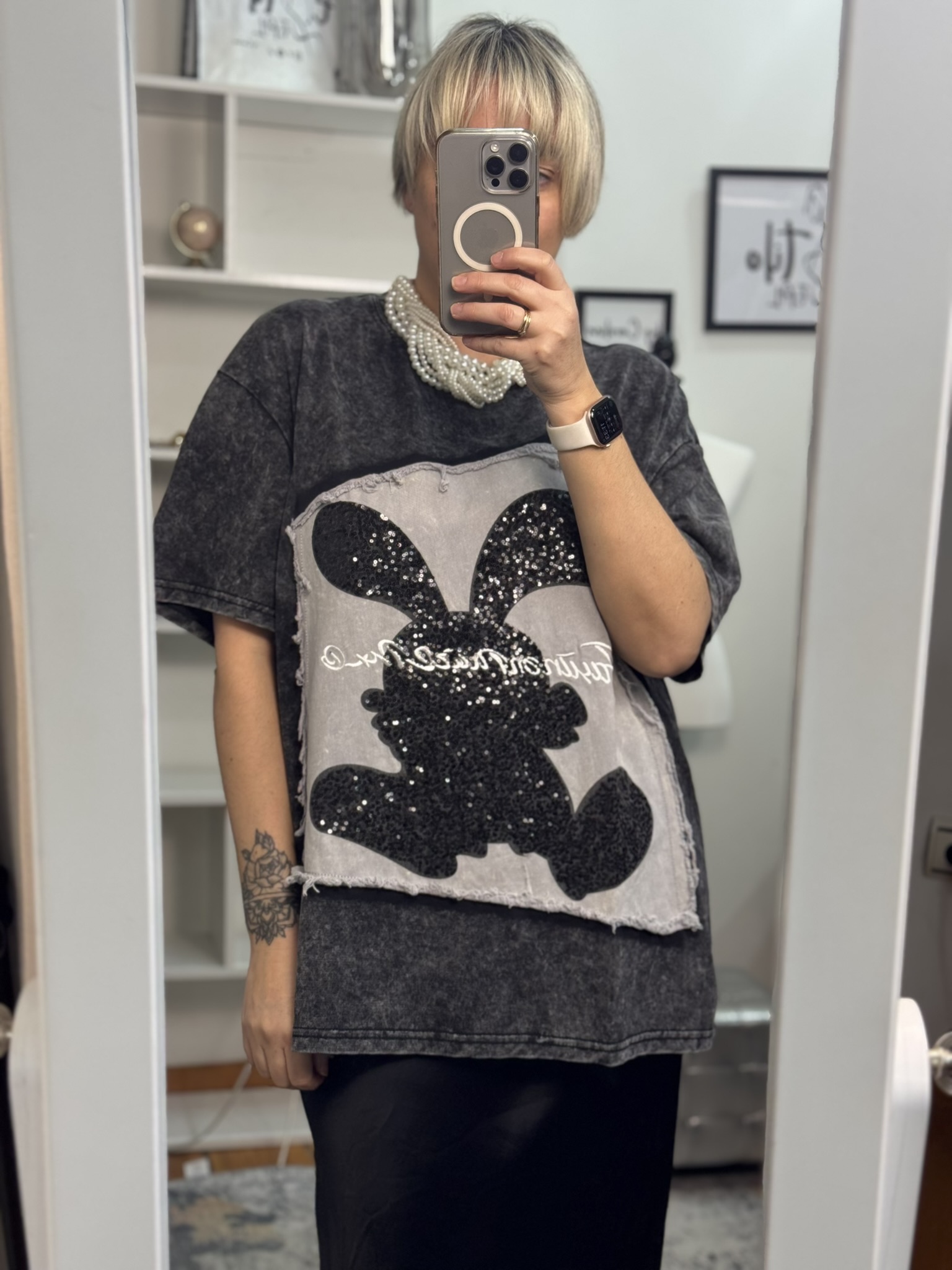 Camiseta Premium silueta conejo