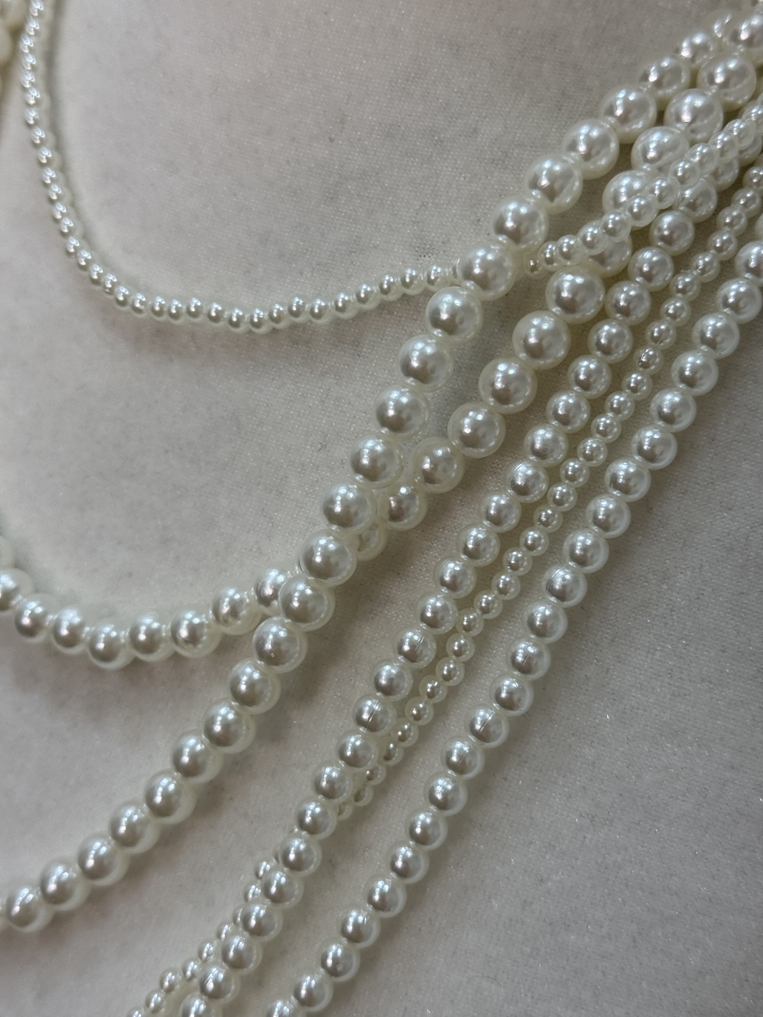 Collar vueltas perlas