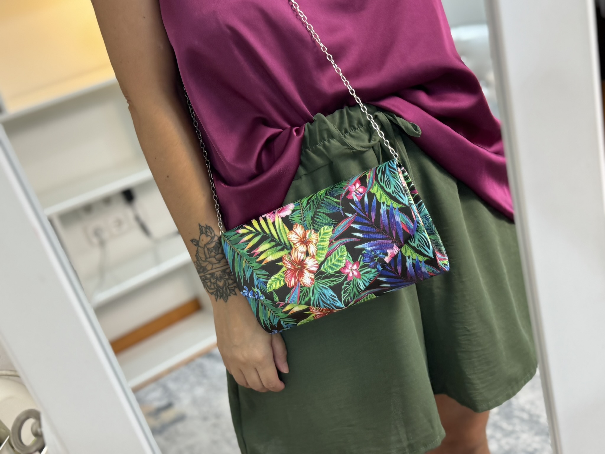 Bolso estampado floral