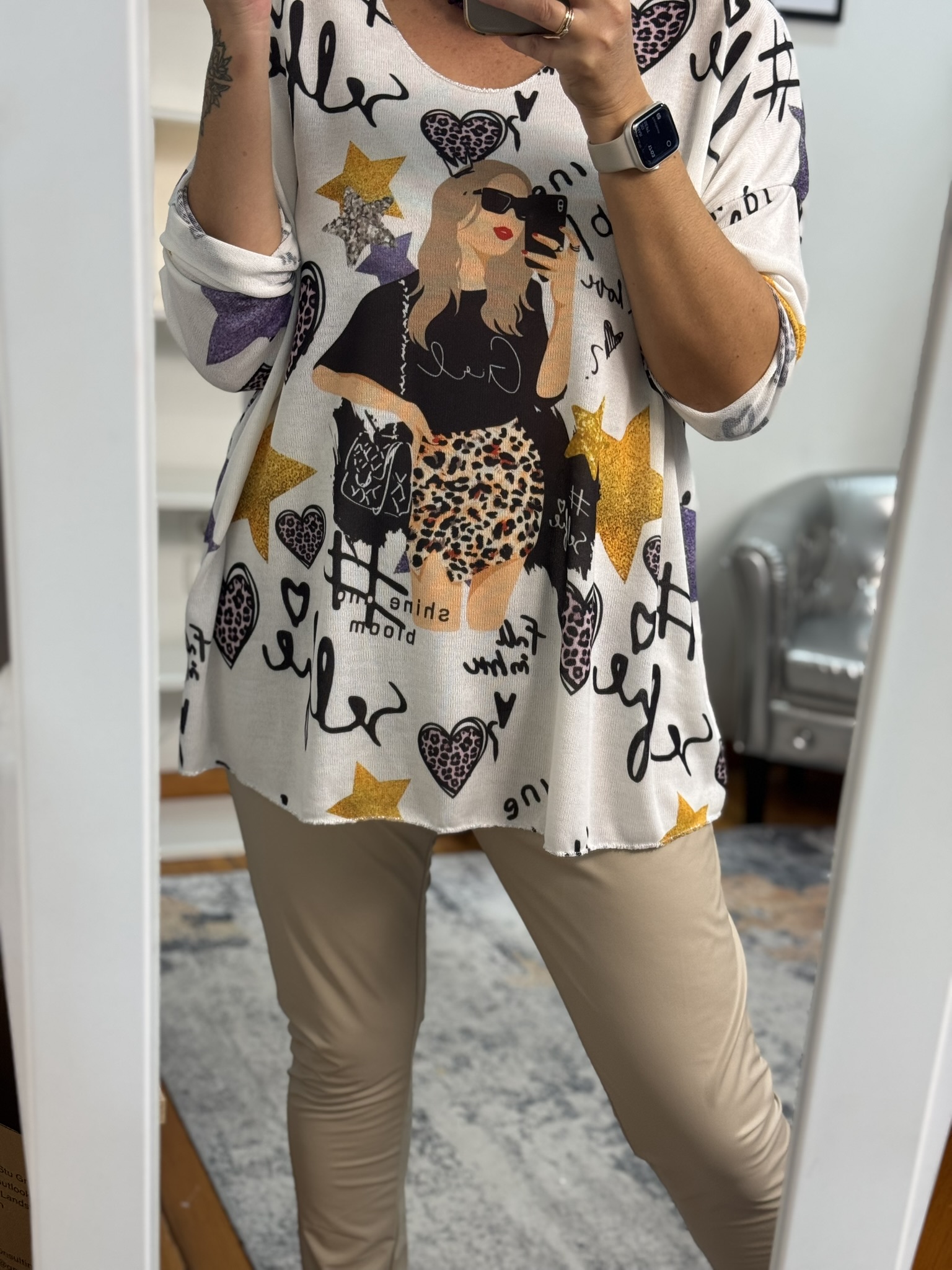 Pantalón leggin polipiel plus