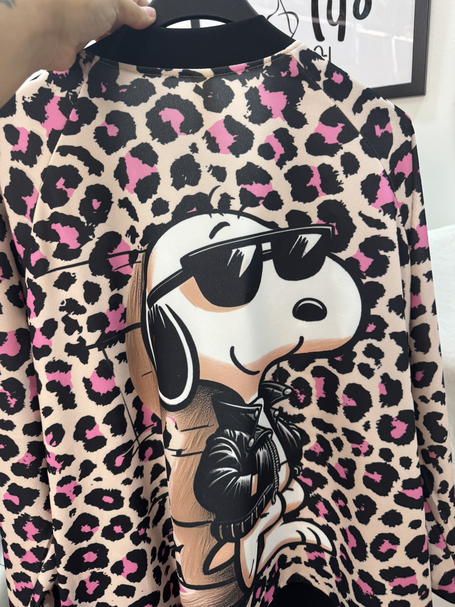 Bomber estampada animal print Snoopy
