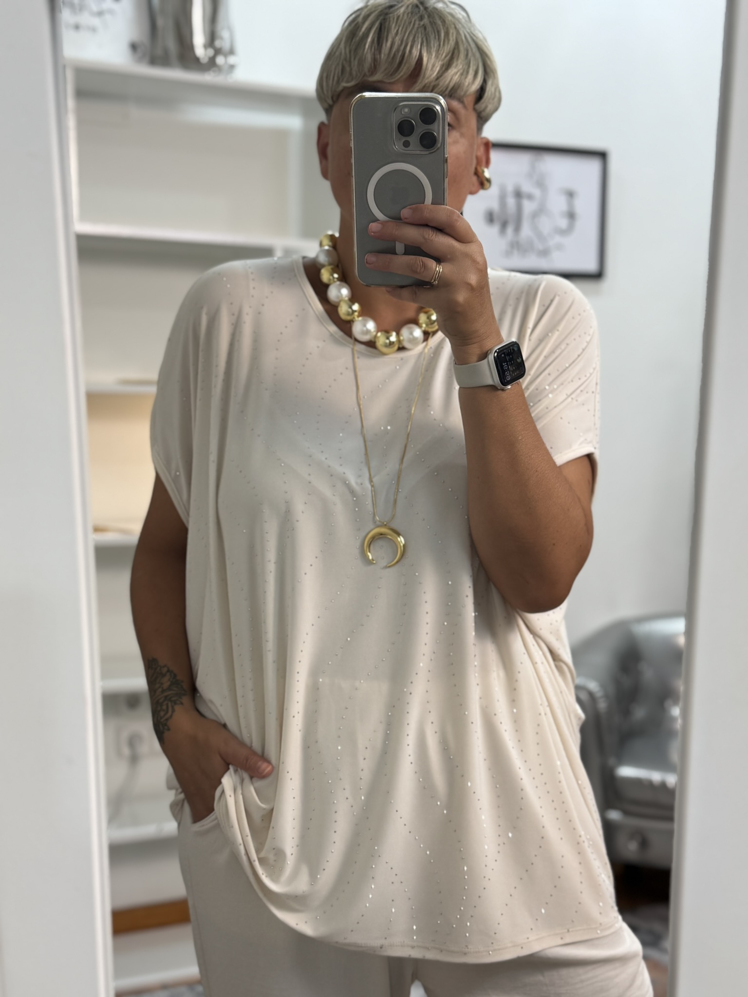 Camiseta strass 