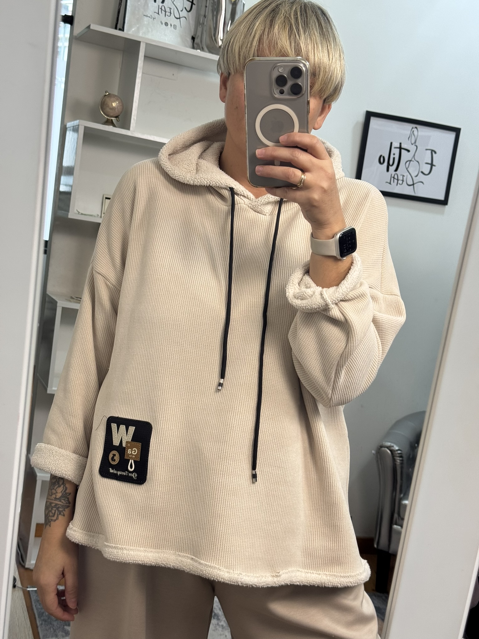 Sudadera micropana forrada 