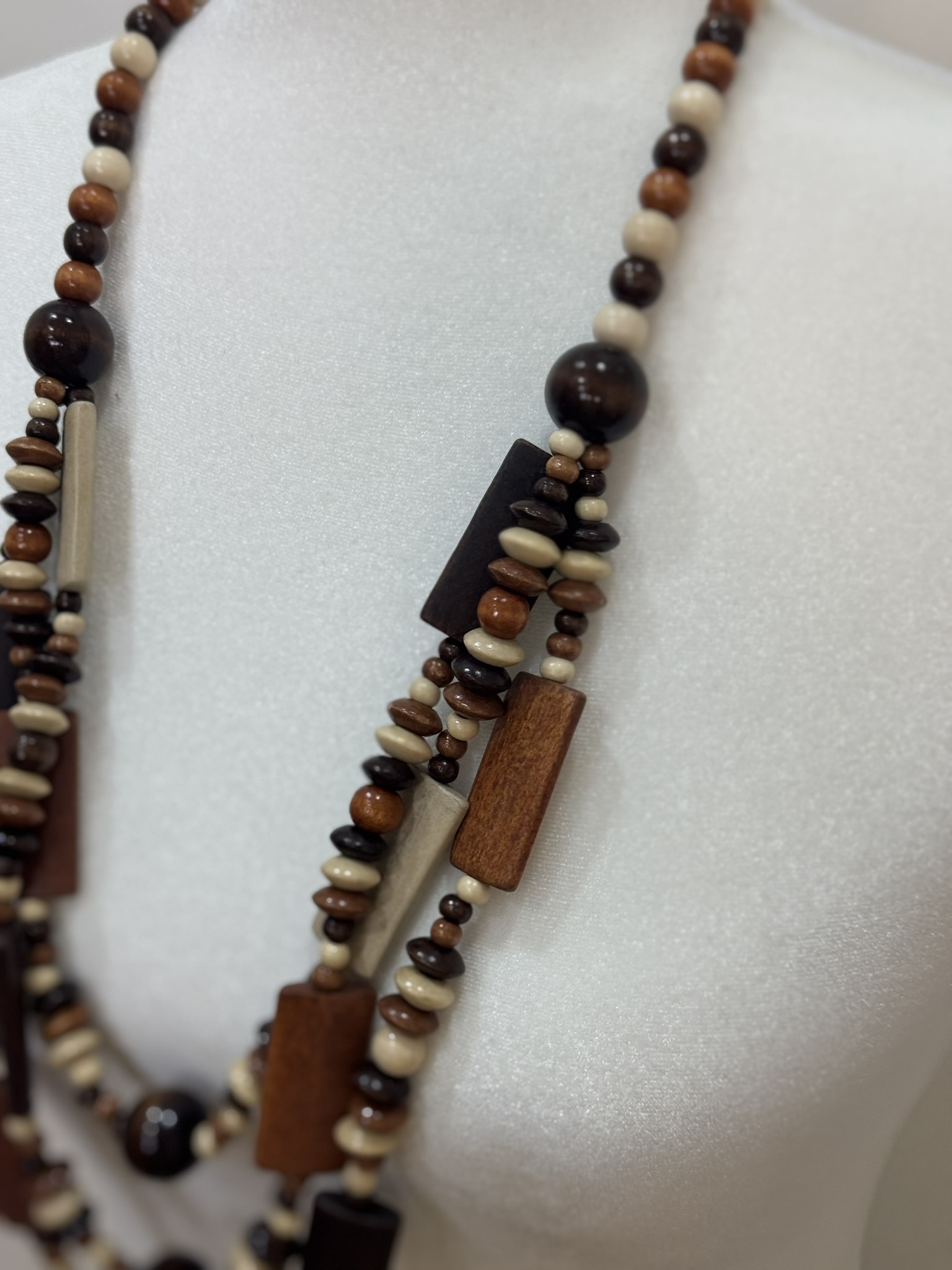 Collar boho detalle rectángulos