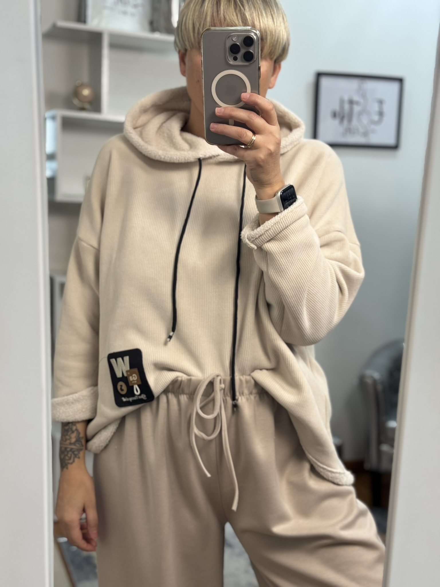 Sudadera micropana forrada 