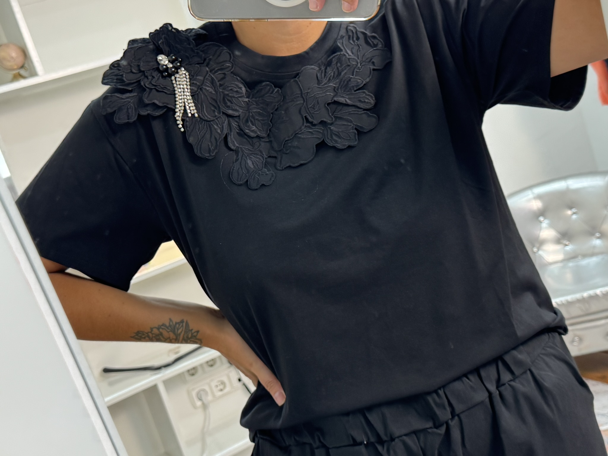 Camiseta premium bordados