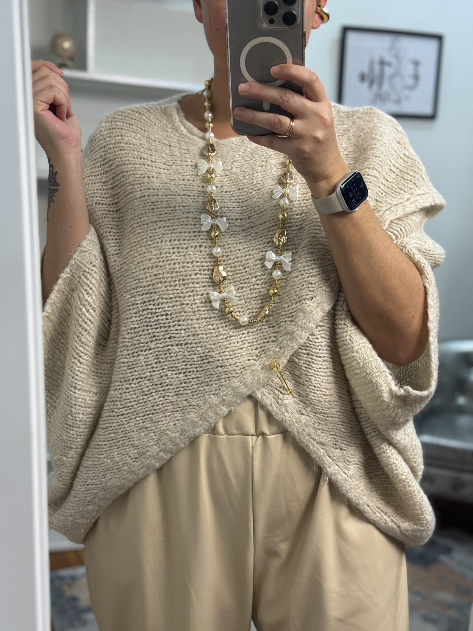 Collar perlas lacitos