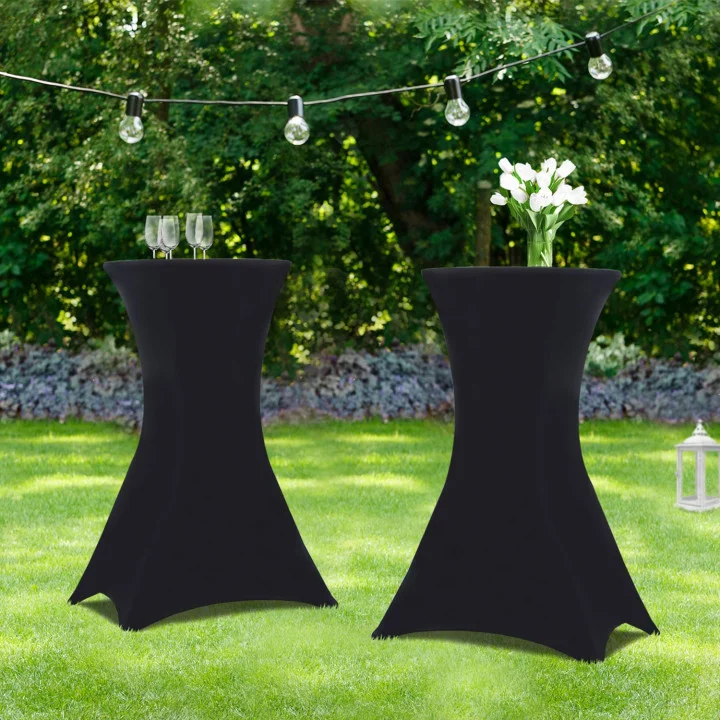 Mange-debout - Table haute pliante avec housse noire