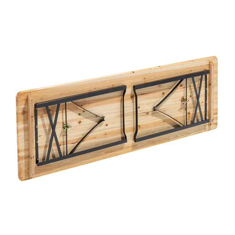 Tables et bancs en bois – Ensemble convivial et robuste