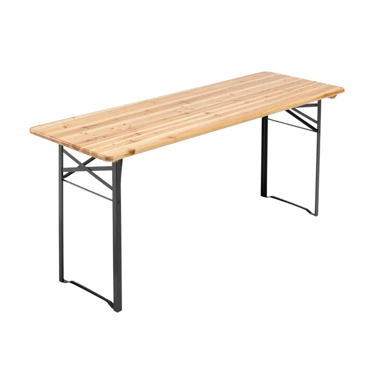 Tables et bancs en bois – Ensemble convivial et robuste