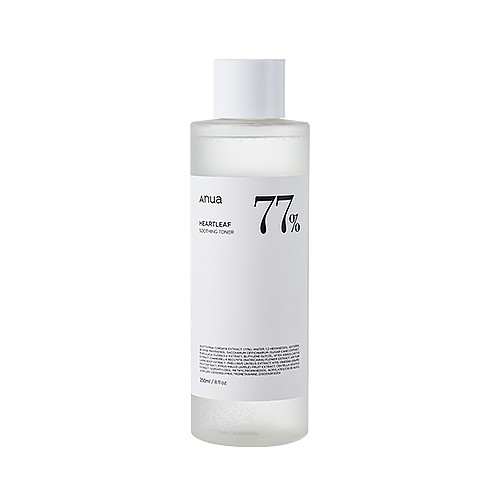 ANUA Heartleaf 77% Soothing Toner – nomierinošs un mitrinošs toniks