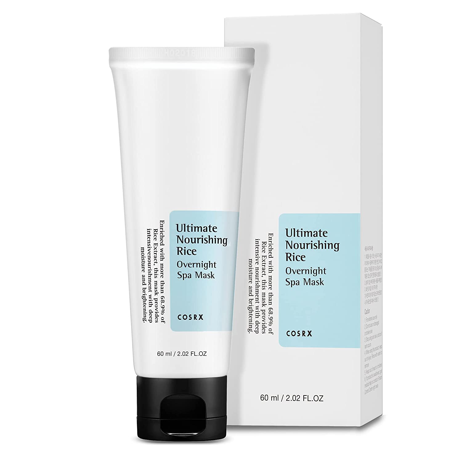 COSRX Ultimate Nourishing Rice Overnight Spa Mask – nakts mitrinošā sejas maska ar rīsiem