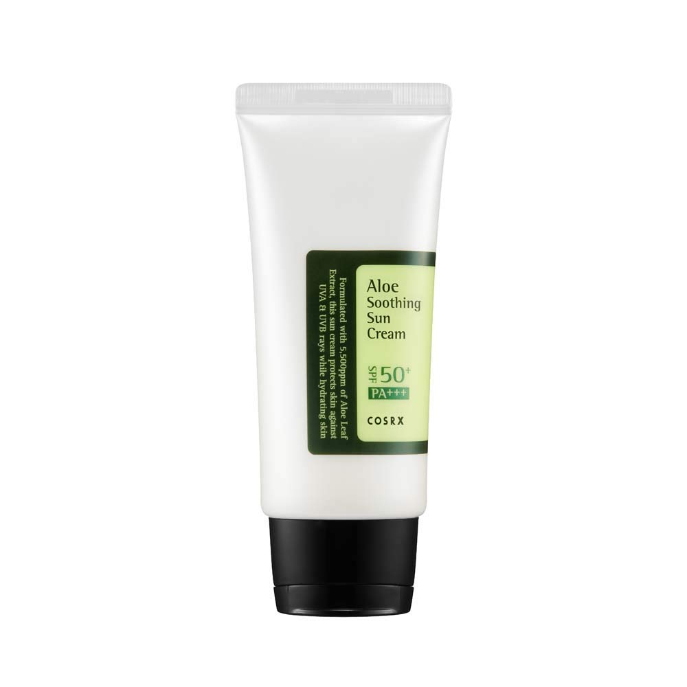 COSRX Aloe Soothing Sun Cream SPF50+  – saules aizsargkrēms