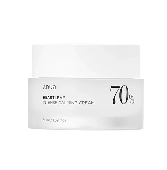 ANUA Heartleaf 70% Intense Calming Cream – intensīvi nomierinošs sejas krēms