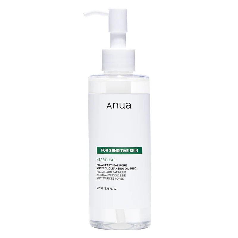 Anua Heartleaf Pore Control Cleansing Oil Mild – maigs poras attīrošs sejas eļļas tīrītājs
