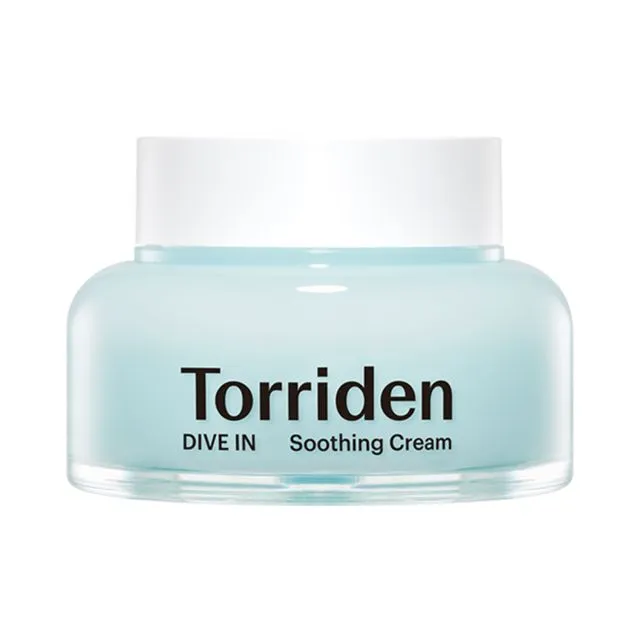 Torriden DIVE-IN Low Molecular Hyaluronic Acid Soothing Cream - nomierinošs un mitrinošs krēms