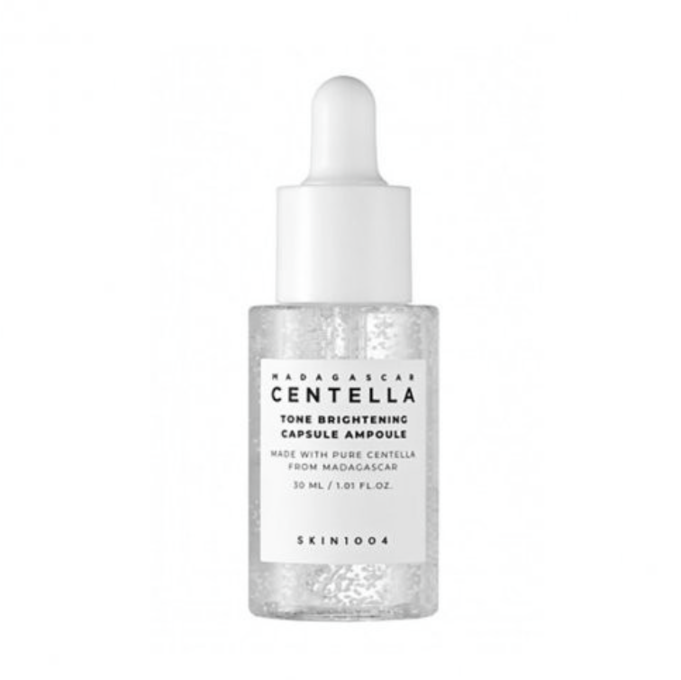 SKIN1004 Madagascar Centella Tone Brightening Capsule Ampoule – izgaismojoša ampula ar mikrokapsulām