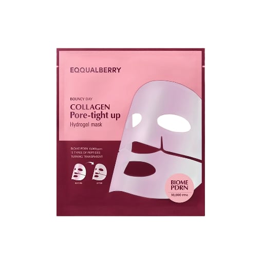 EQQUALBERRY Collagen Pore-Tight Up Hydrogel Mask – sejas maska