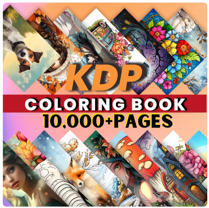 10000+ Pages KDP Bundle-Coloring Book Set