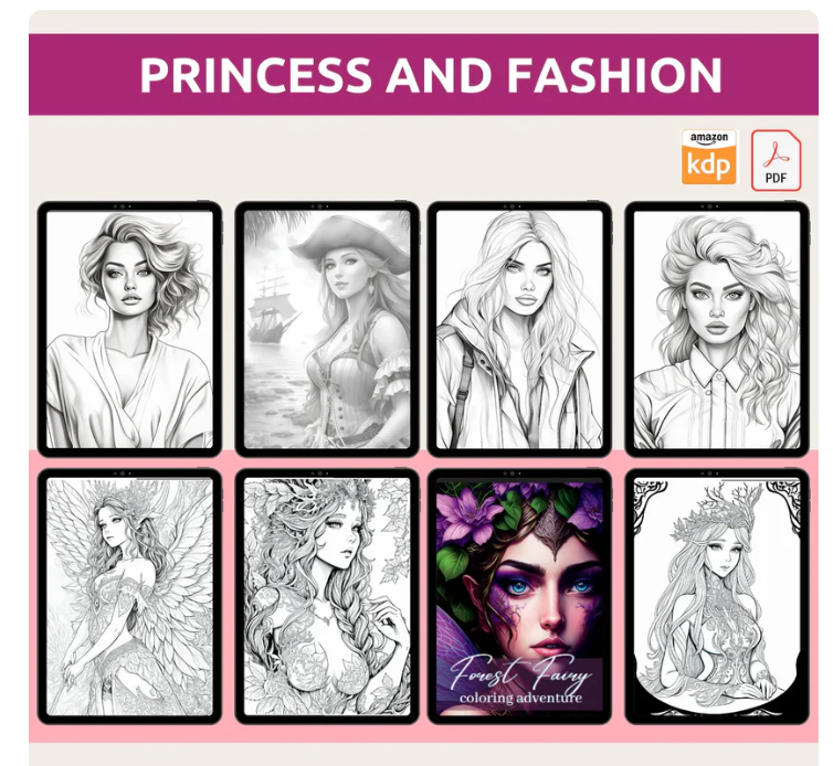 10000+ Pages KDP Bundle-Coloring Book Set