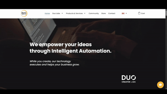 Smart Landing Page + AI Bot