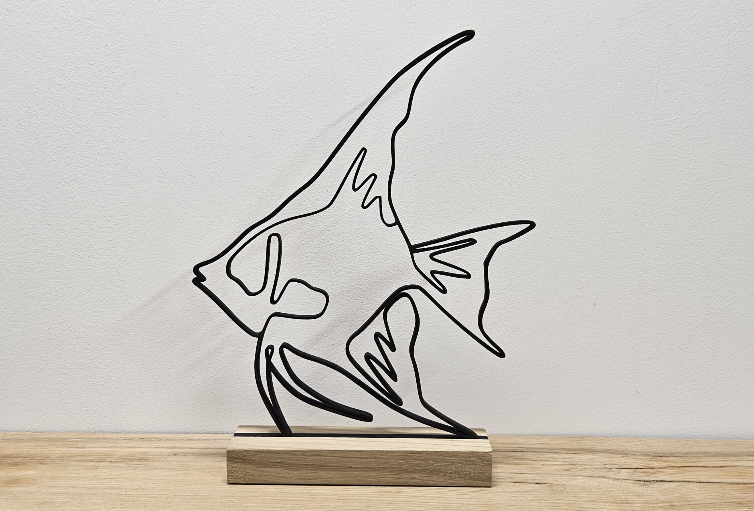Sculpture de Poisson en bois