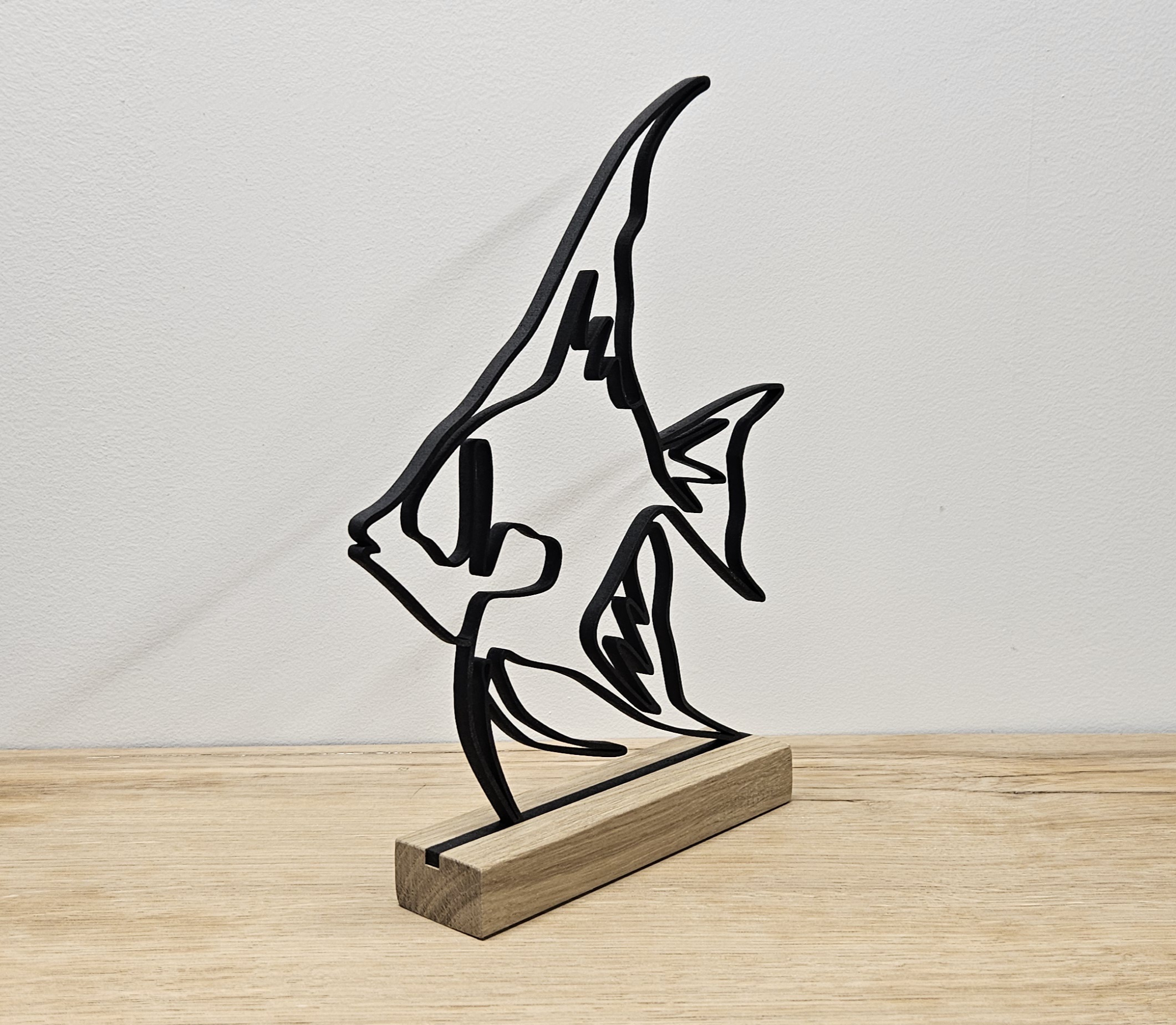 Sculpture de Poisson en bois