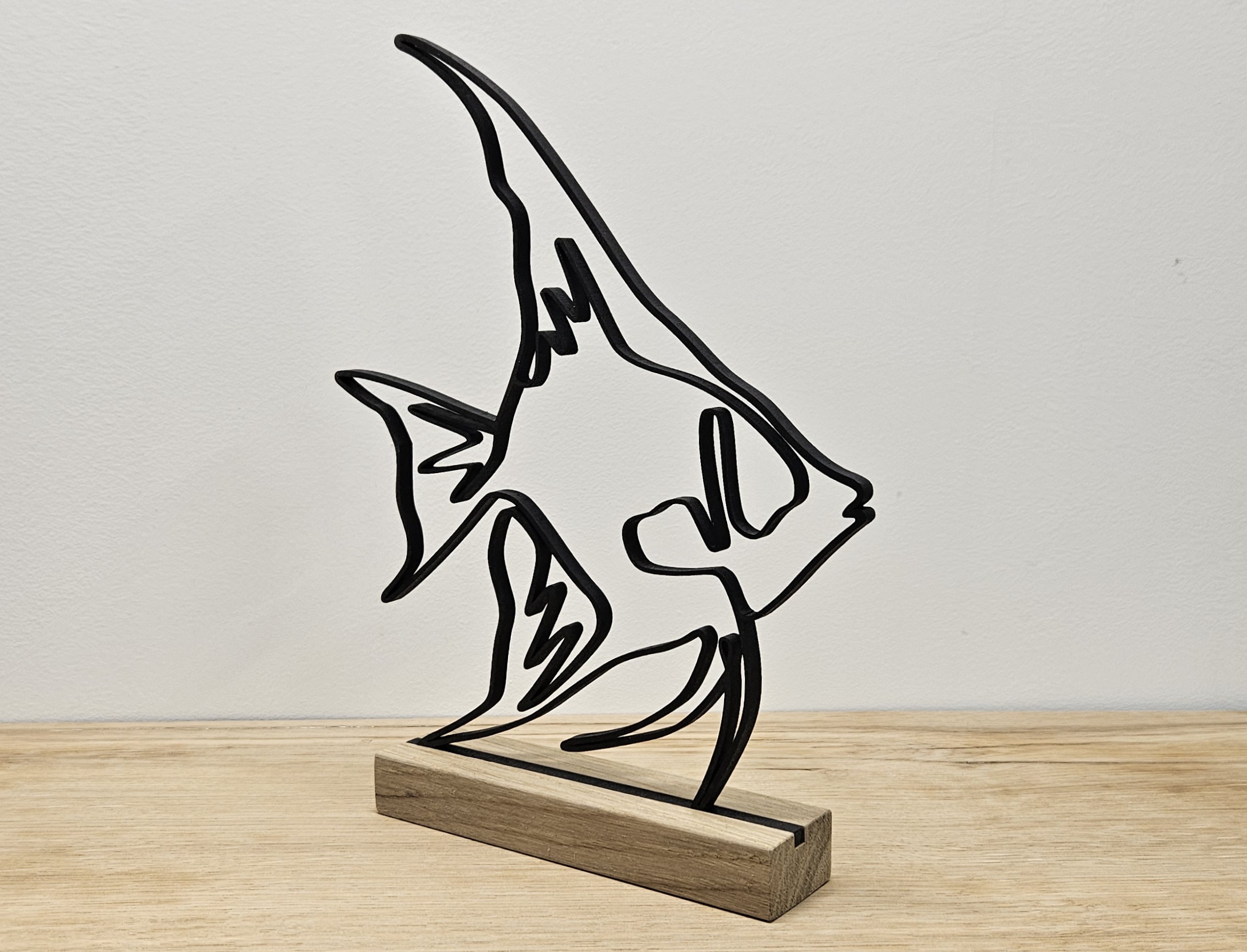 Sculpture de Poisson en bois