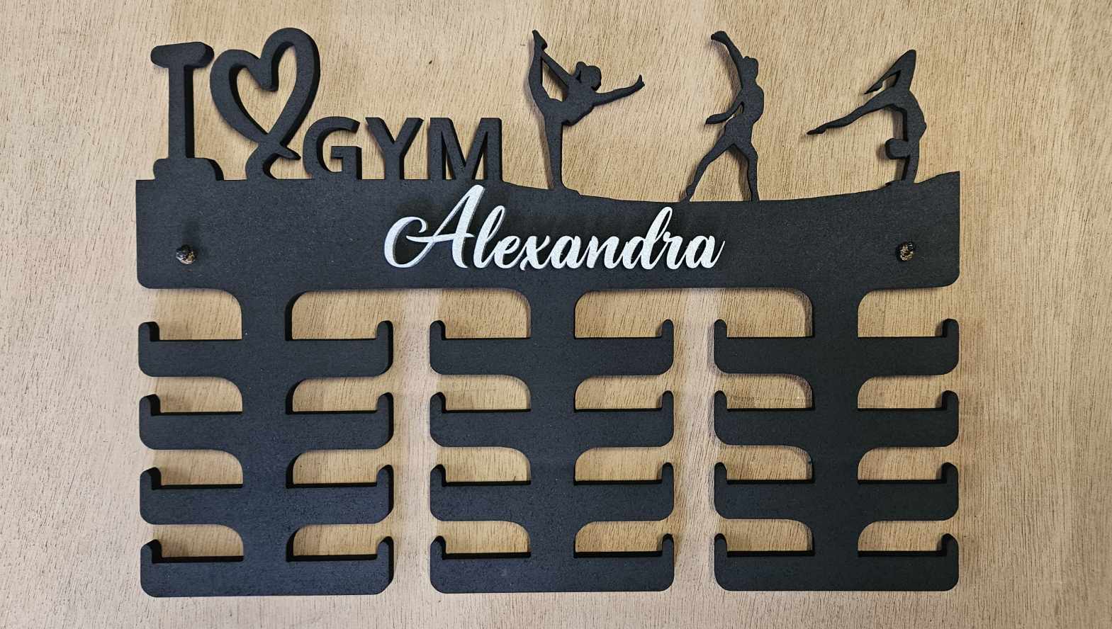Porte-médailles personnalisé Gym