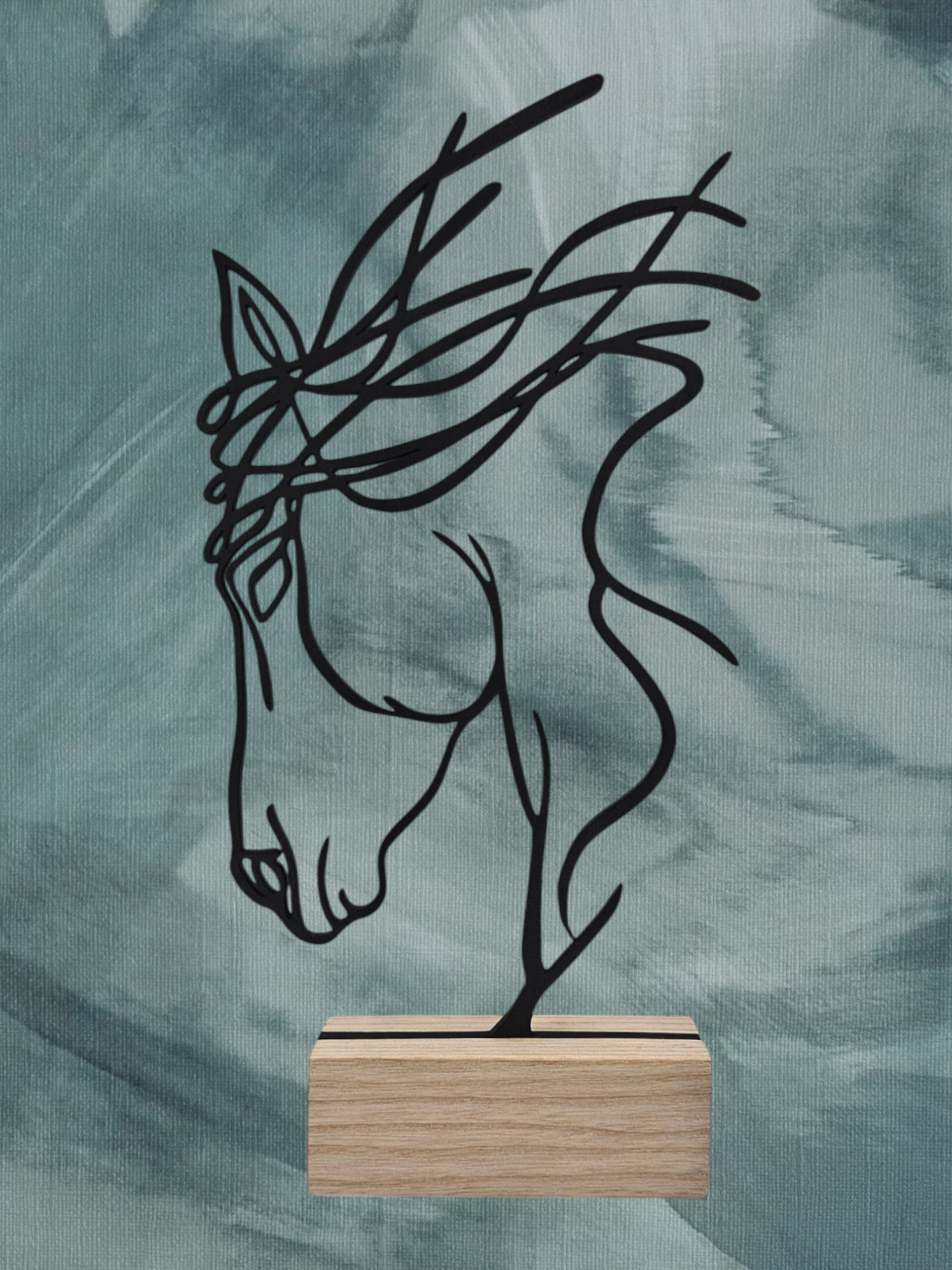 Cheval au vent