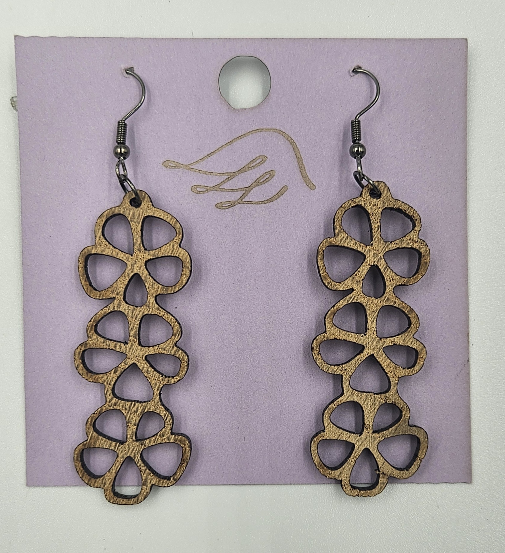 Boucles d'oreilles en bois