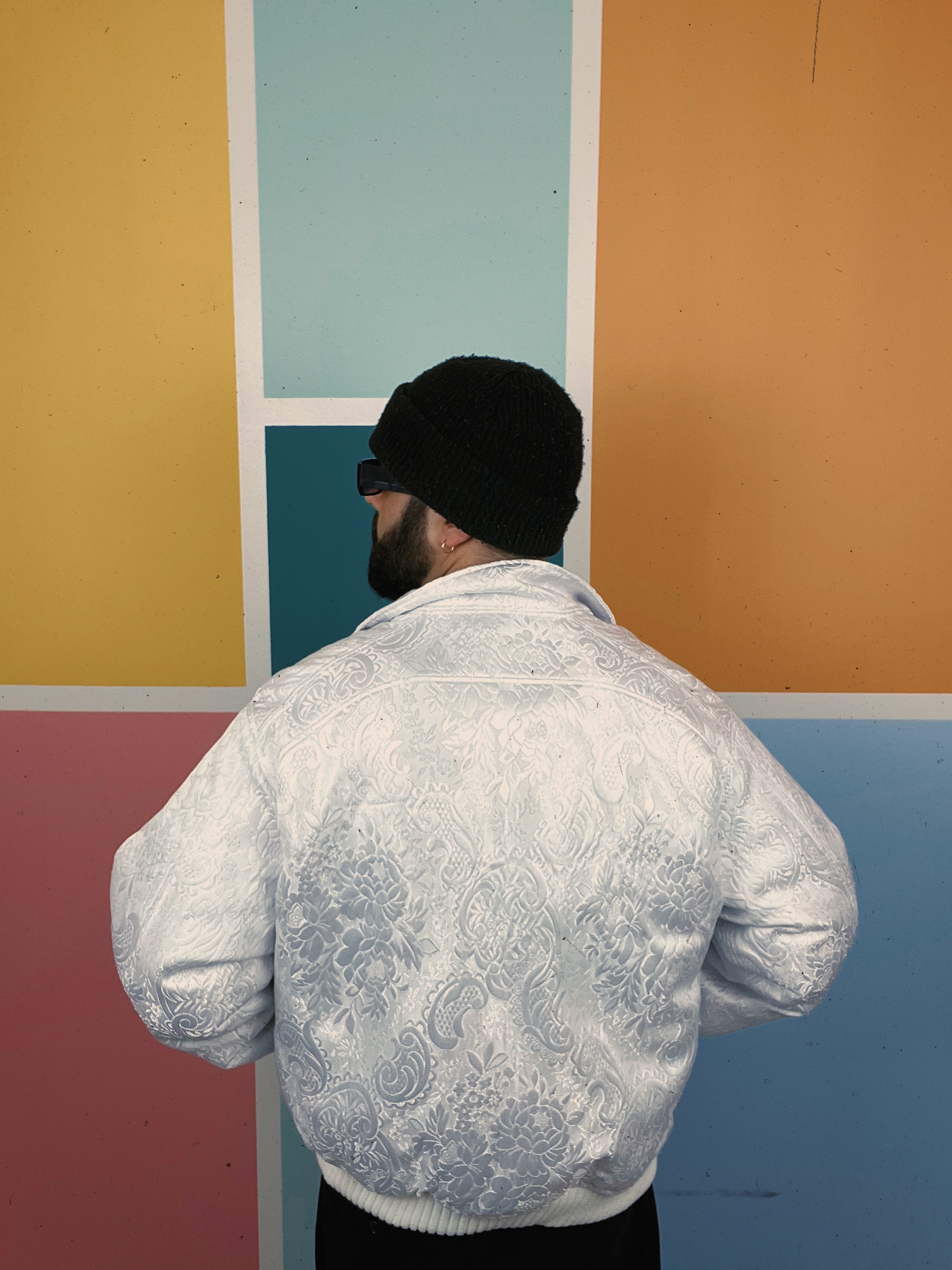 Bomber upcyclé - Neige