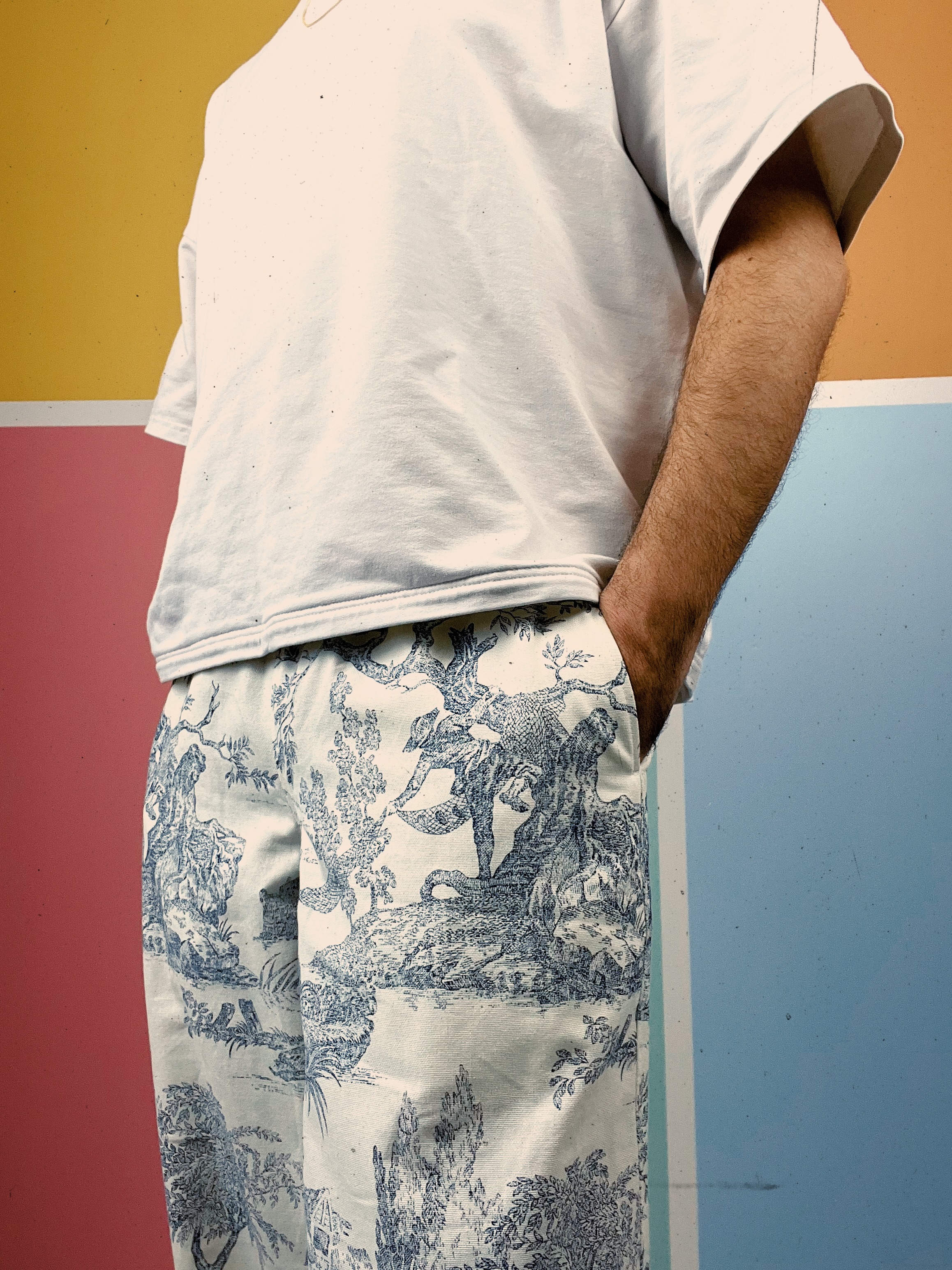 Pantalon upcyclé - La toile