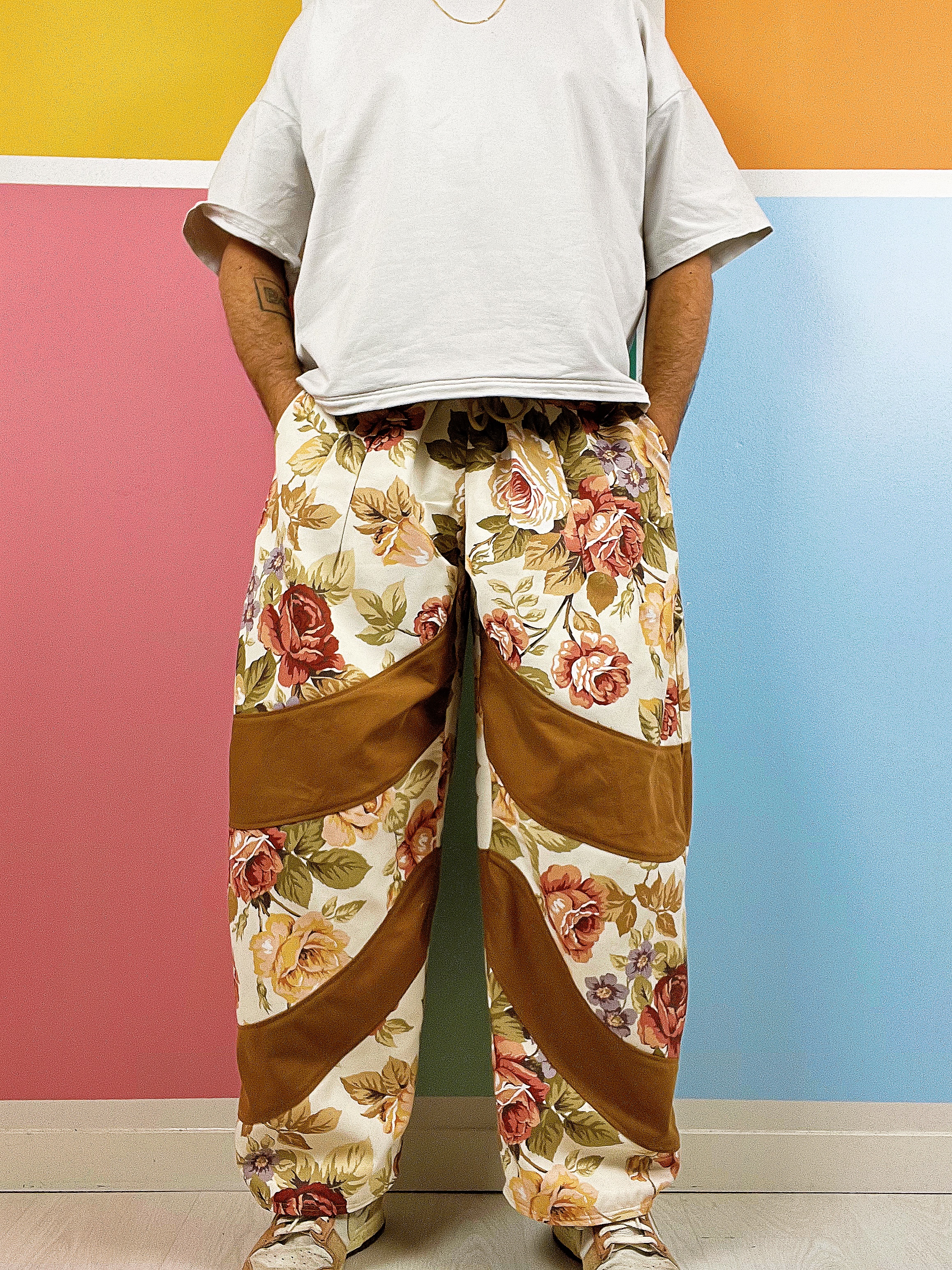 Pantalon upcyclé - Chocolat