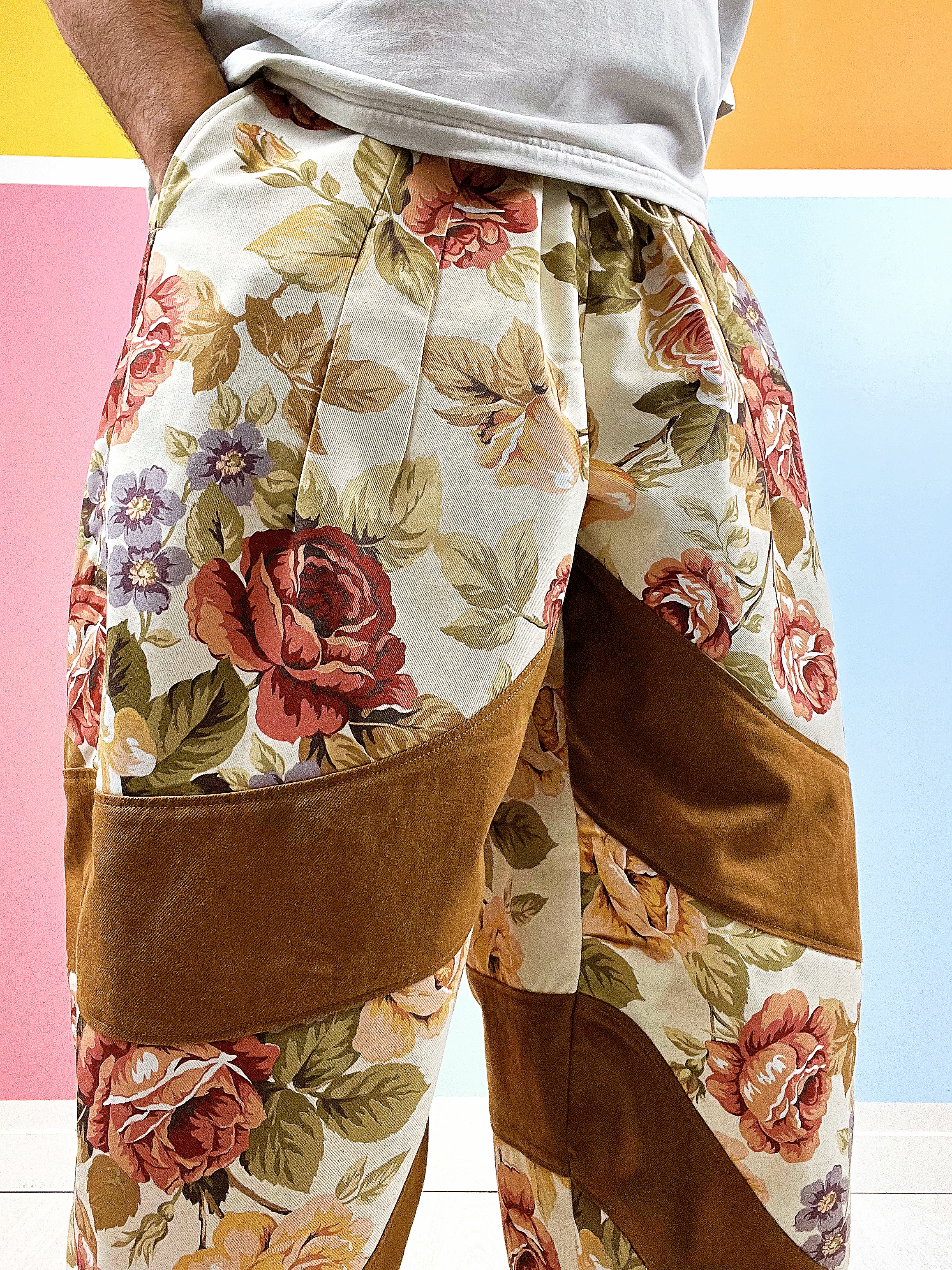 Pantalon upcyclé - Chocolat