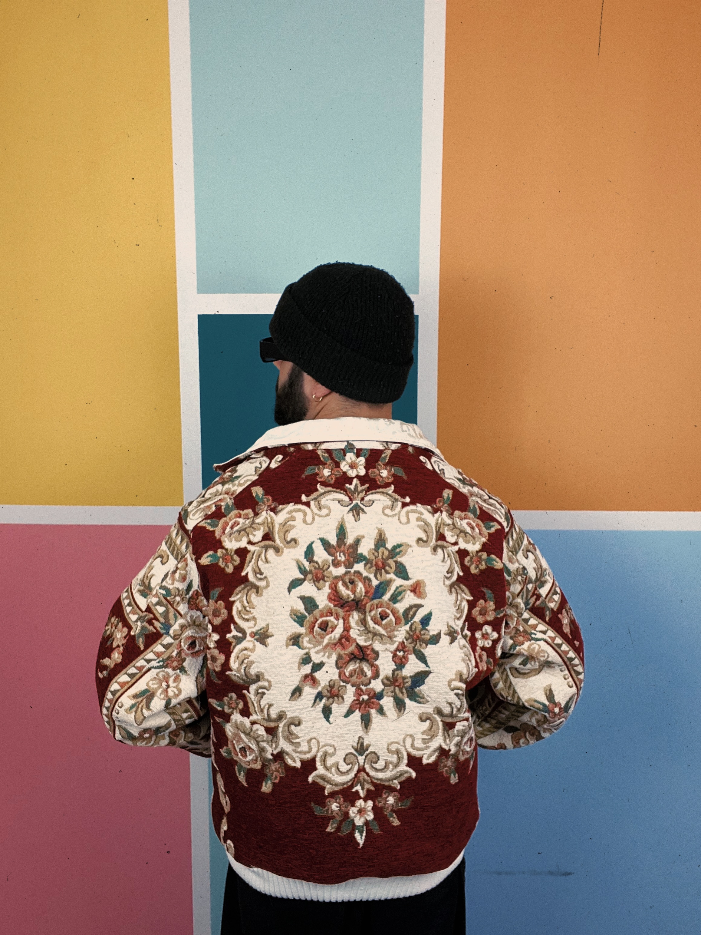 Bomber upcyclé - Carmin