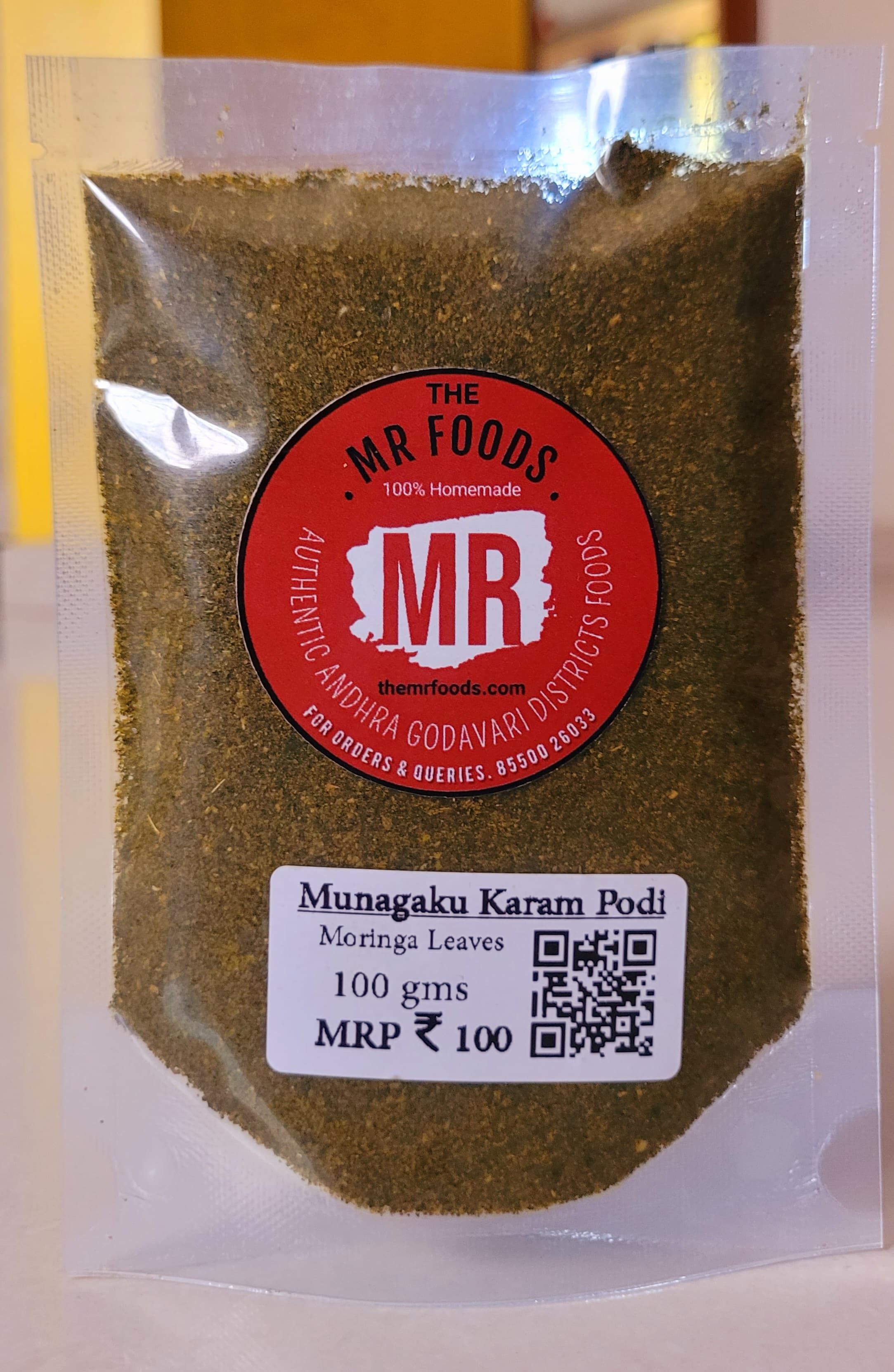Munagaku Karam Podi (Moringa Leaves / Drumstick Leaves)