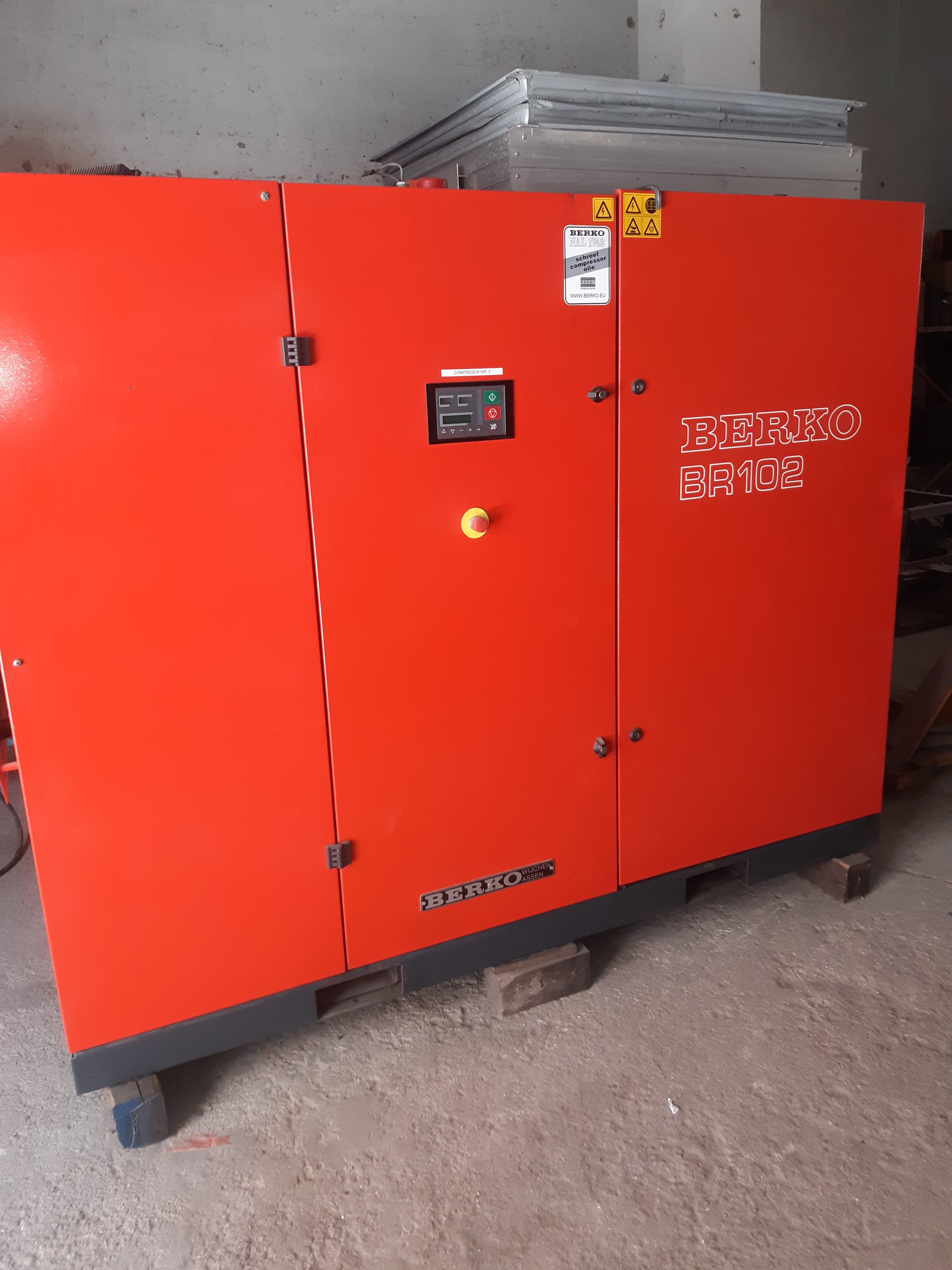 Used BERKO BR 102 10 AIR — 75 kW Industrial Screw Air Compressor (EU Made)