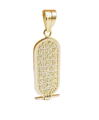 Nefertiti Cartouche Jewelry Pendant Gold-Plated or Silver