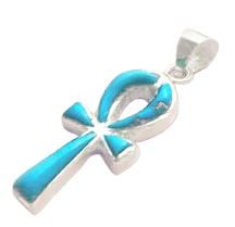 Egyptian Turquoise Ankh Pendant