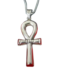 Egyptian Jewelry - Ankh "Pendant" Necklace in Silver