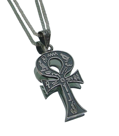 Egyptian Silver Ankh Key of Life Handmade  Necklace