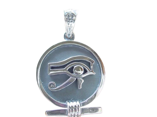 Horus Eye Cartouche Jewelry Pendant Gold or Sterling