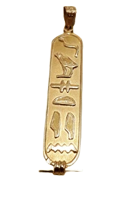 Osiris Arabic Gold-Plated Cartouche Pendant