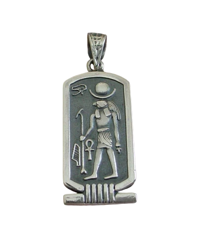 Horus Cartouche Jewelry Pendant Horus Cartouche Silver