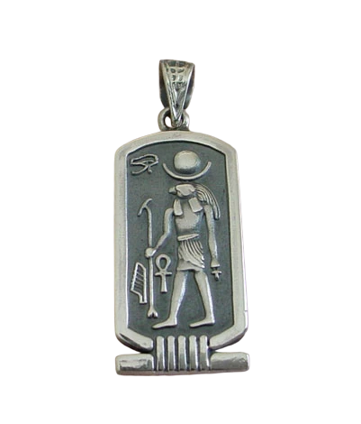 Personalized Silver Cartouche with Horus