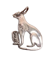 Bastet With Cartouche Cat Style | 800 Silver or Gold Plated