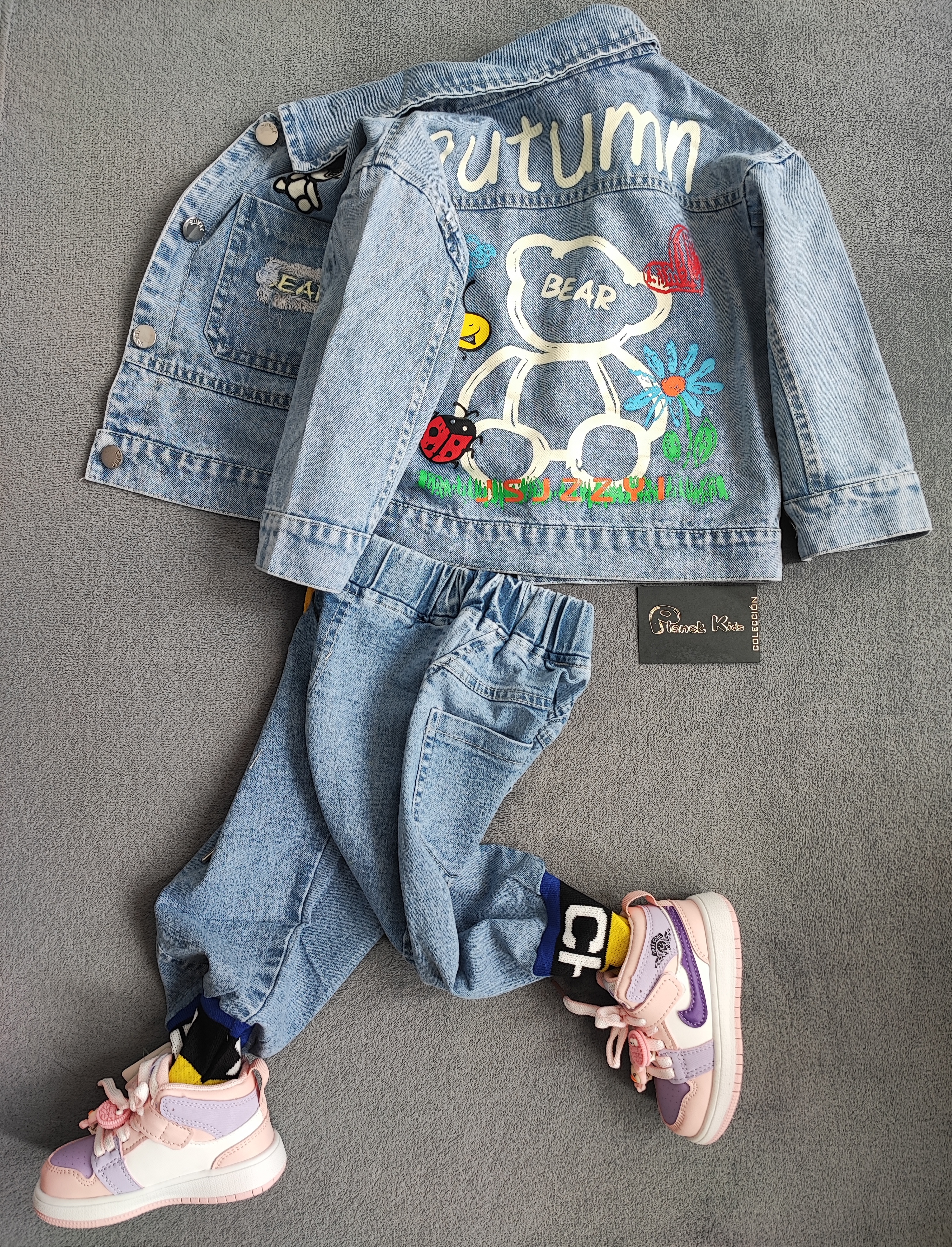 Conjunto de Osito denim