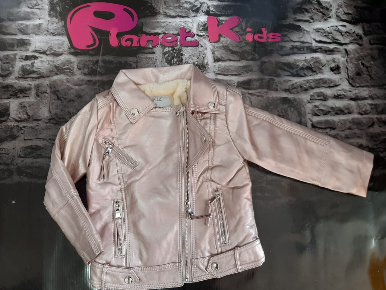 Chaqueta cuerina palo de rosa